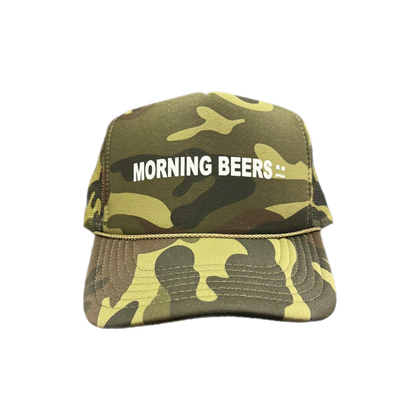 MORNING BEERS CAMO TRUCKER