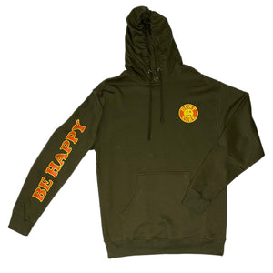 BE HAPPY Sleeve Hoodie - Cozy Hoodie with a Positive Message