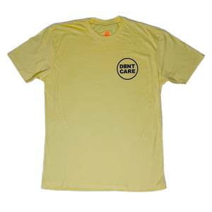 CIRCLE LOCKUP T-Shirt - "Don't Care Be Happy" with Bold Attitude