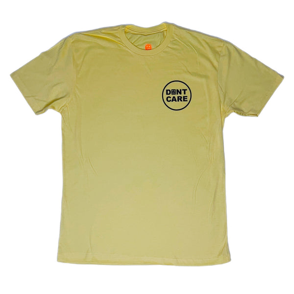 CIRCLE LOCKUP T-Shirt - "Don't Care Be Happy" with Bold Attitude