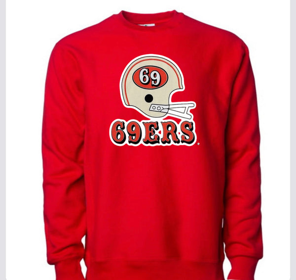 69ERS San Francisco 49er Crew Neck - Bold Football Fan Shirt