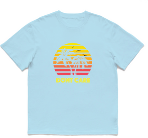 80's Sunset T-Shirt - Retro Cotton Tee with Palm Tree Silhouette