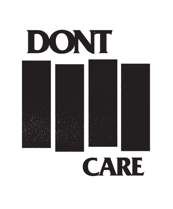 CARE FLAG - Bold "DON'T CARE" Edition for a Unique Statement