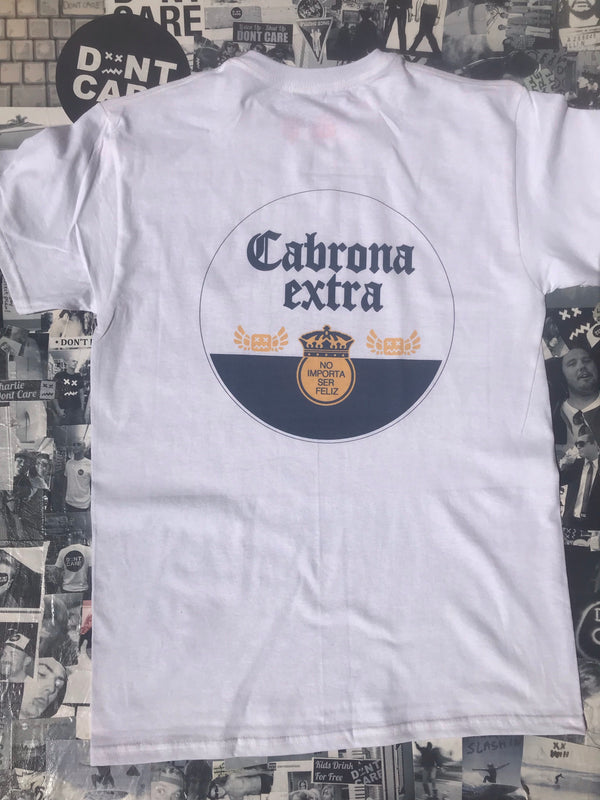 Cabrona Corona Don't Care T-Shirt - Bold & Carefree Fashion