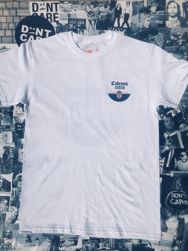 Cabrona Corona Don't Care T-Shirt - Bold & Carefree Fashion