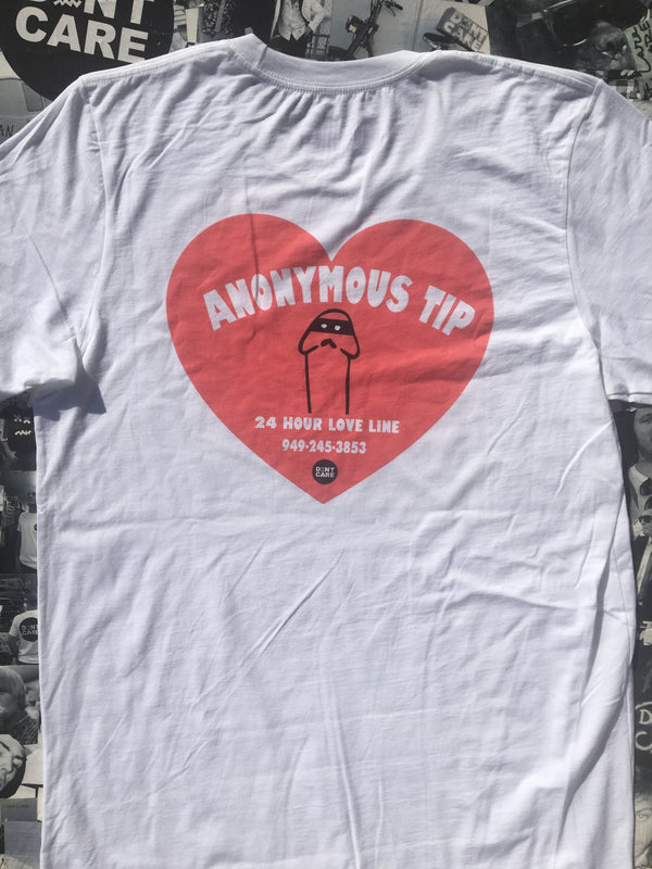 Anonymous Tip Love Line T-Shirt - Super Soft 100% Cotton