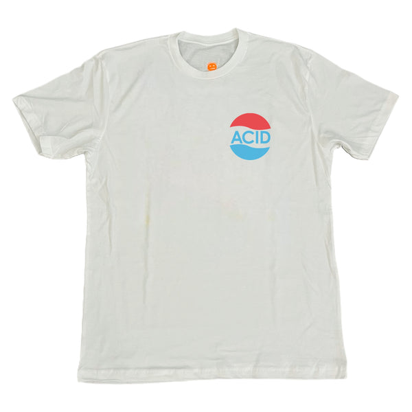 ACID BUDGET TEE - Affordable BE HAPPY T-Shirt in 100% Cotton