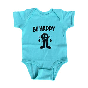 BE HAPPY GUY BABY ONESIE