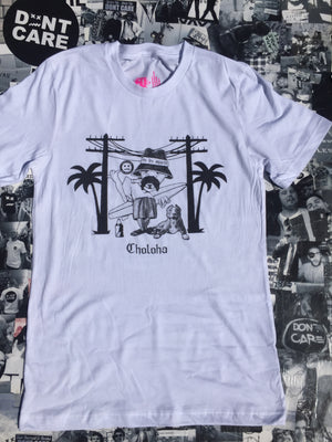 CHOLOHA T-Shirt - A Bold Blend of Cholo Style and Aloha Vibes